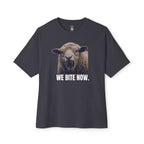 We Bite Now Sheep With Teeth Oversized Tee