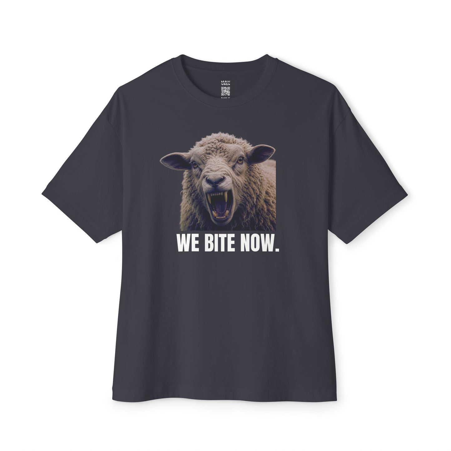 We Bite Now Sheep With Teeth Oversized Tee