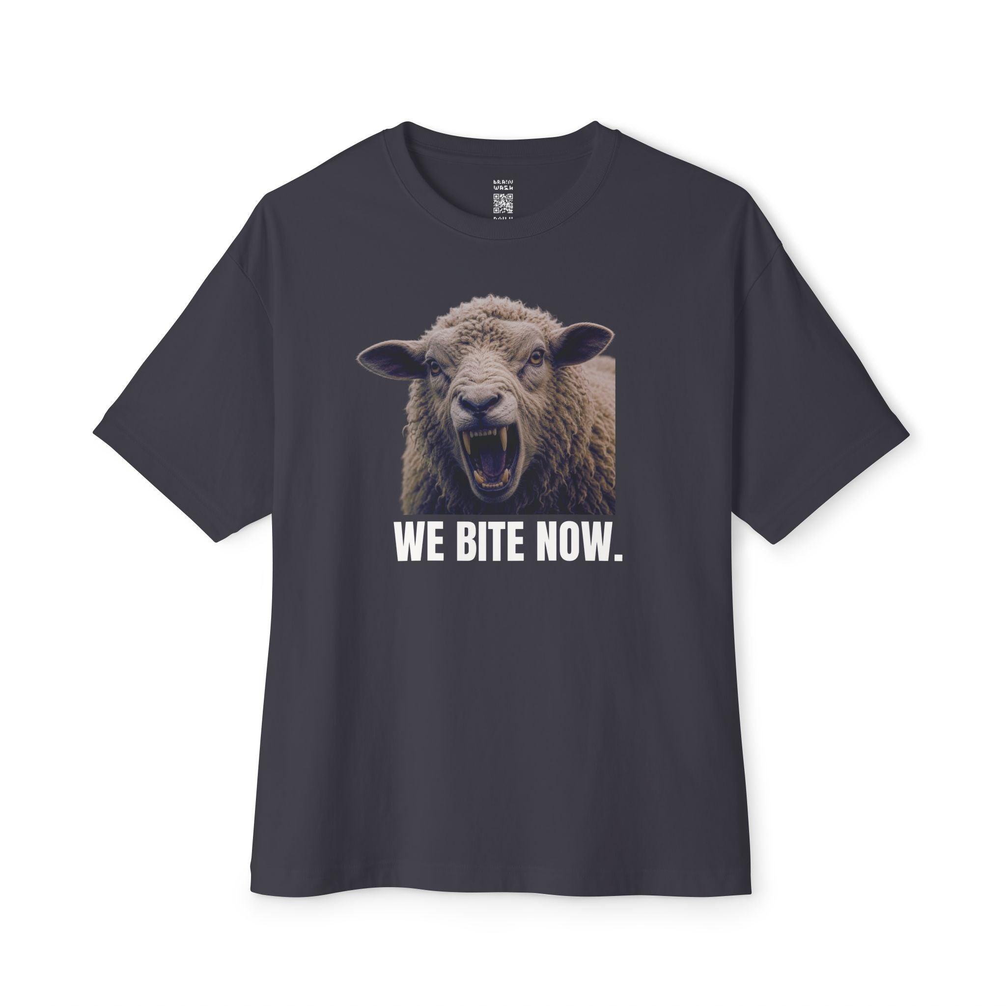 We Bite Now Sheep With Teeth Oversized Tee