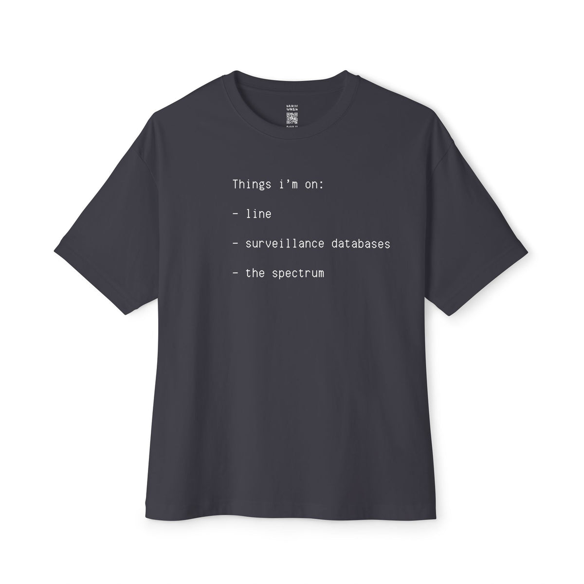 Things I’m On List Oversized Tee