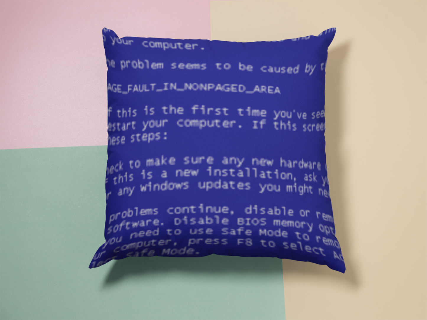 BSOD (Blue Screen of Death) Pillow