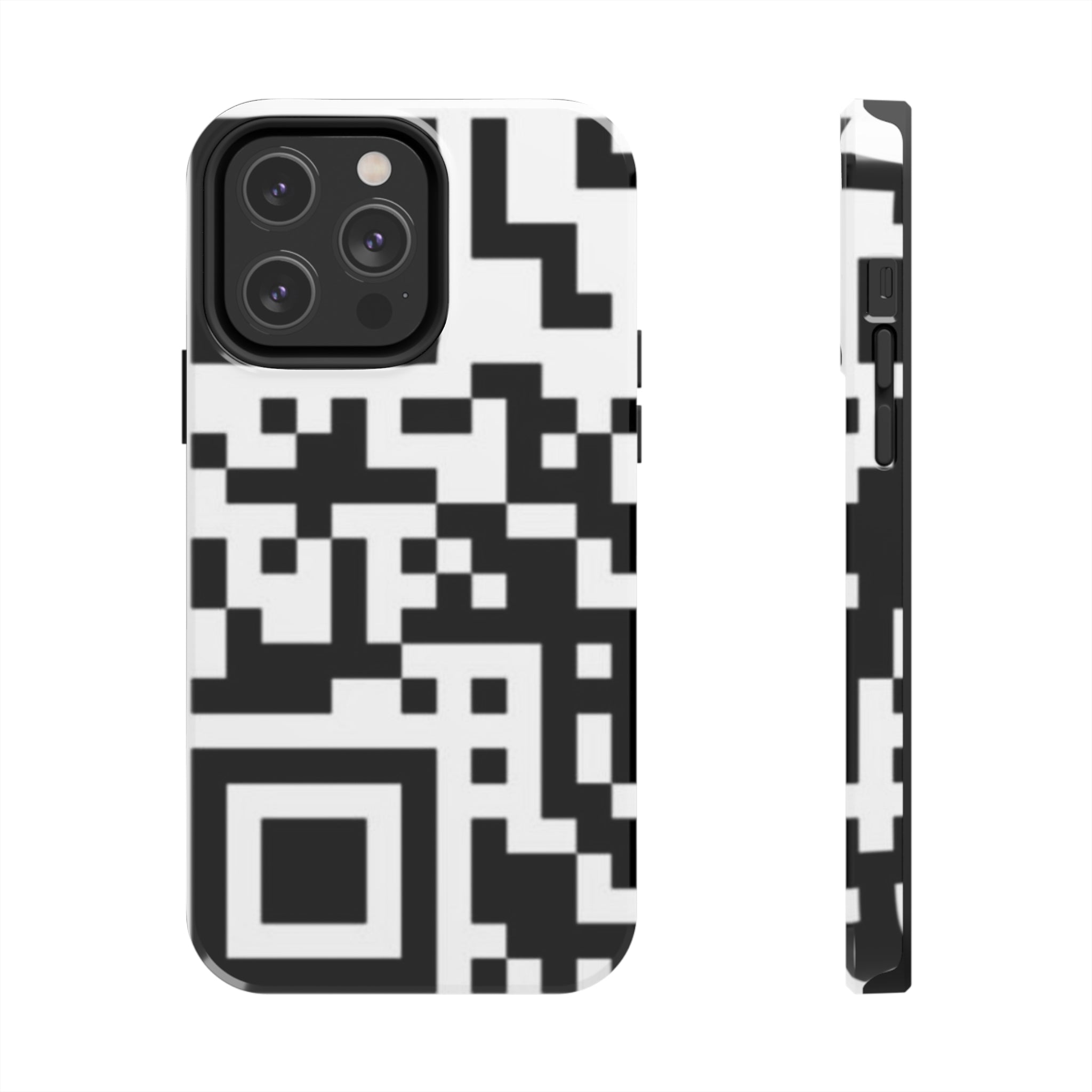 QR Print Tough Phone Case