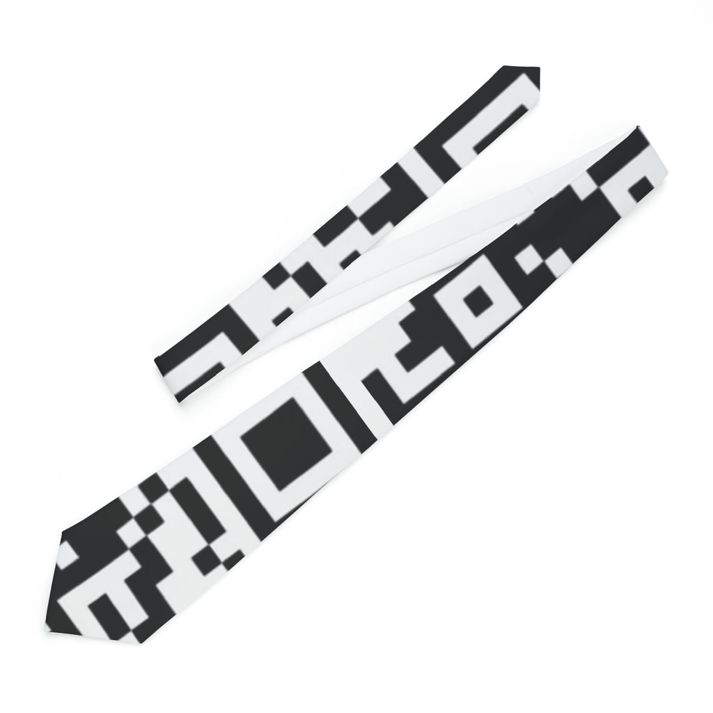 QR Print Necktie