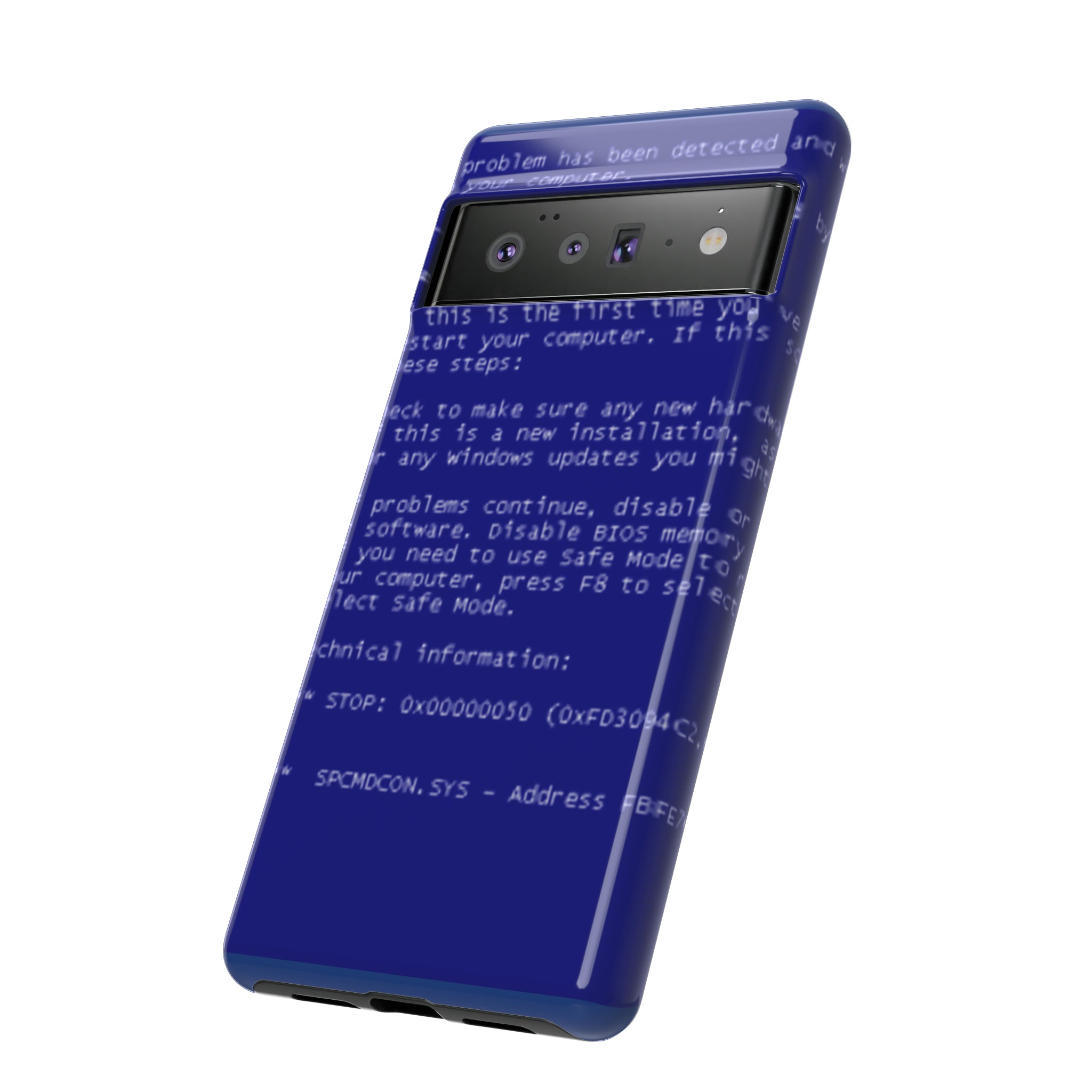 BSoD (Blue Screen of Death) Phone Case