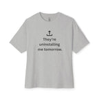 Uninstalling Me Oversized Tee