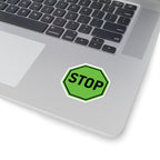 Green Stop Sign Sticker