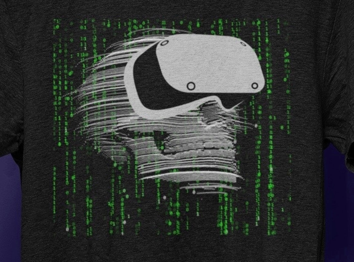 Cyber Death VR Matrix Skull T-Shirt