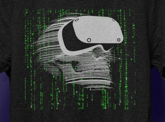 Cyber Death VR Matrix Skull T-Shirt