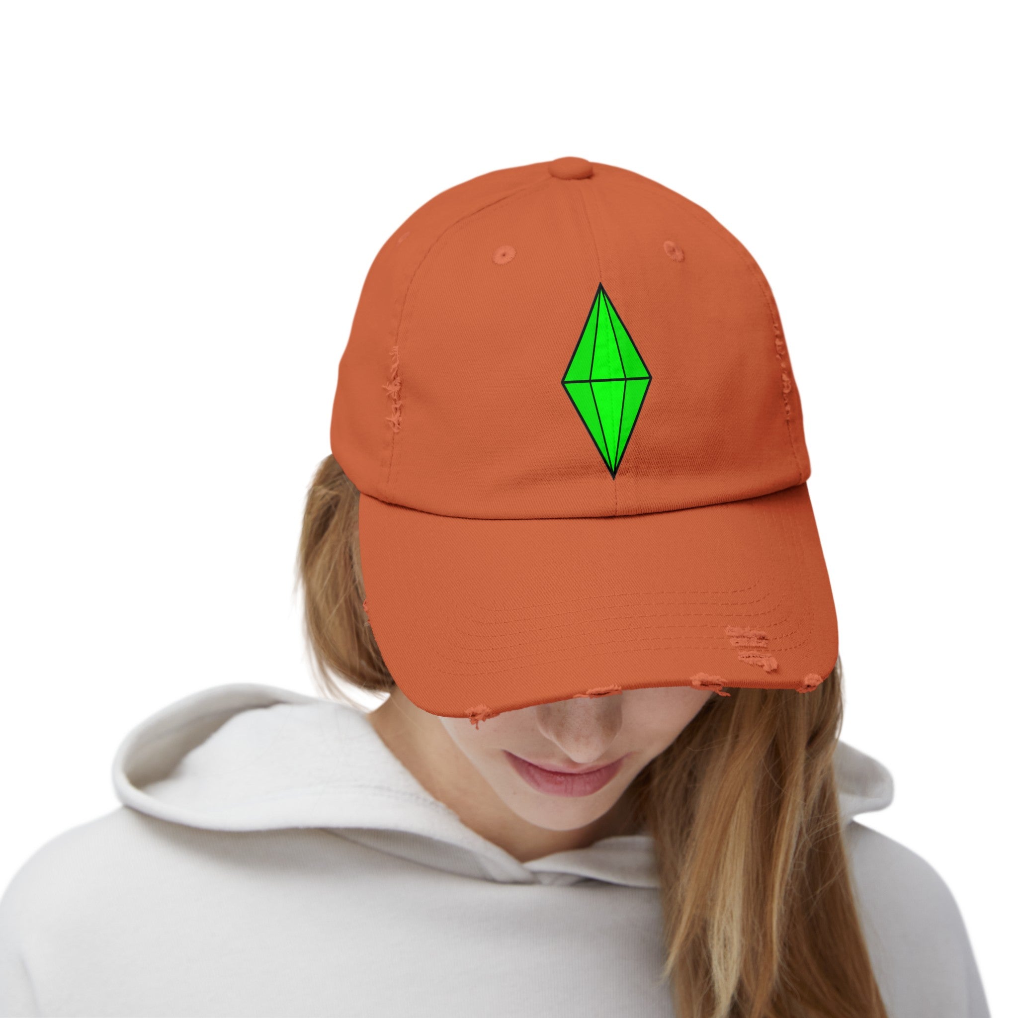 Distressed Plumbob Dad Hat