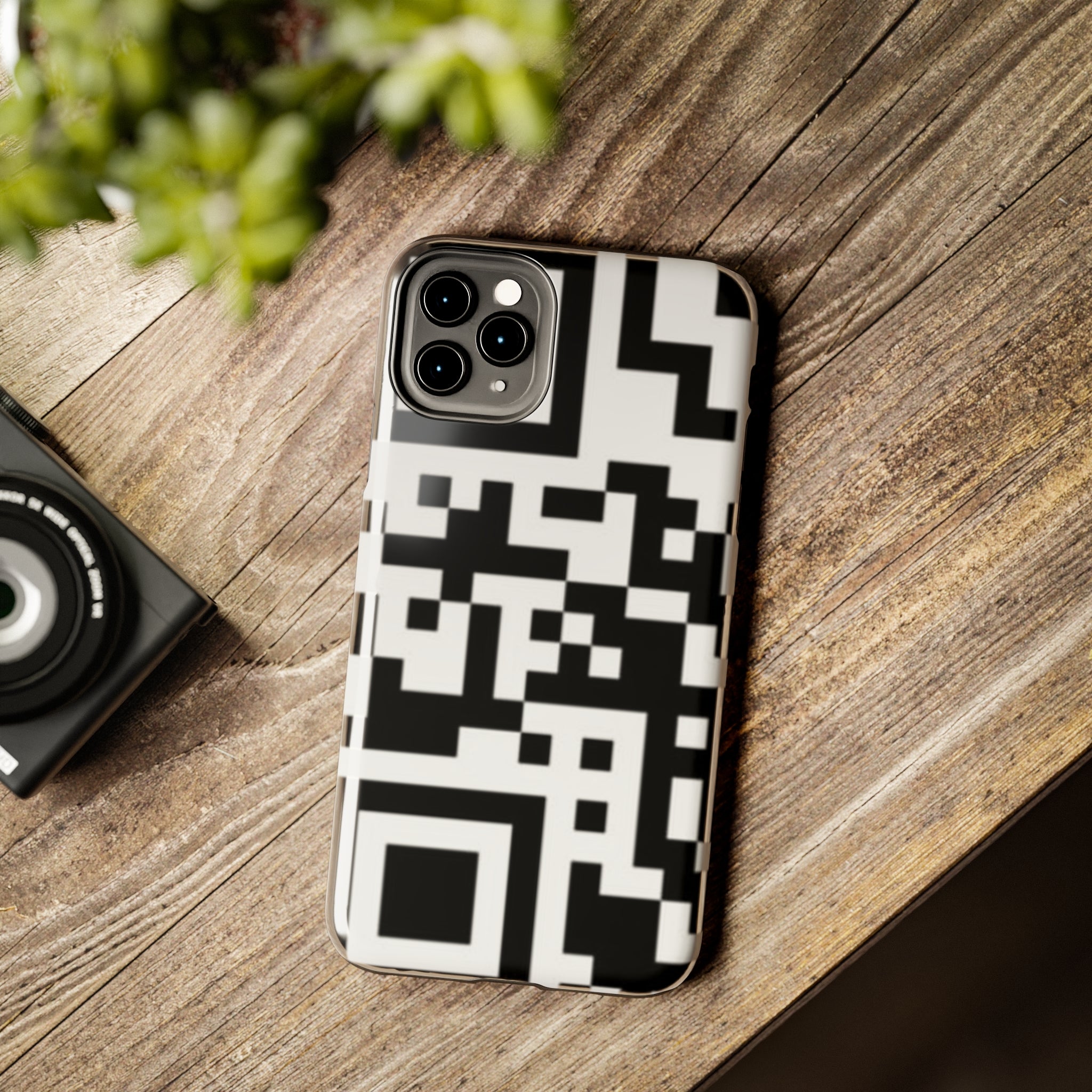QR Print Tough Phone Case
