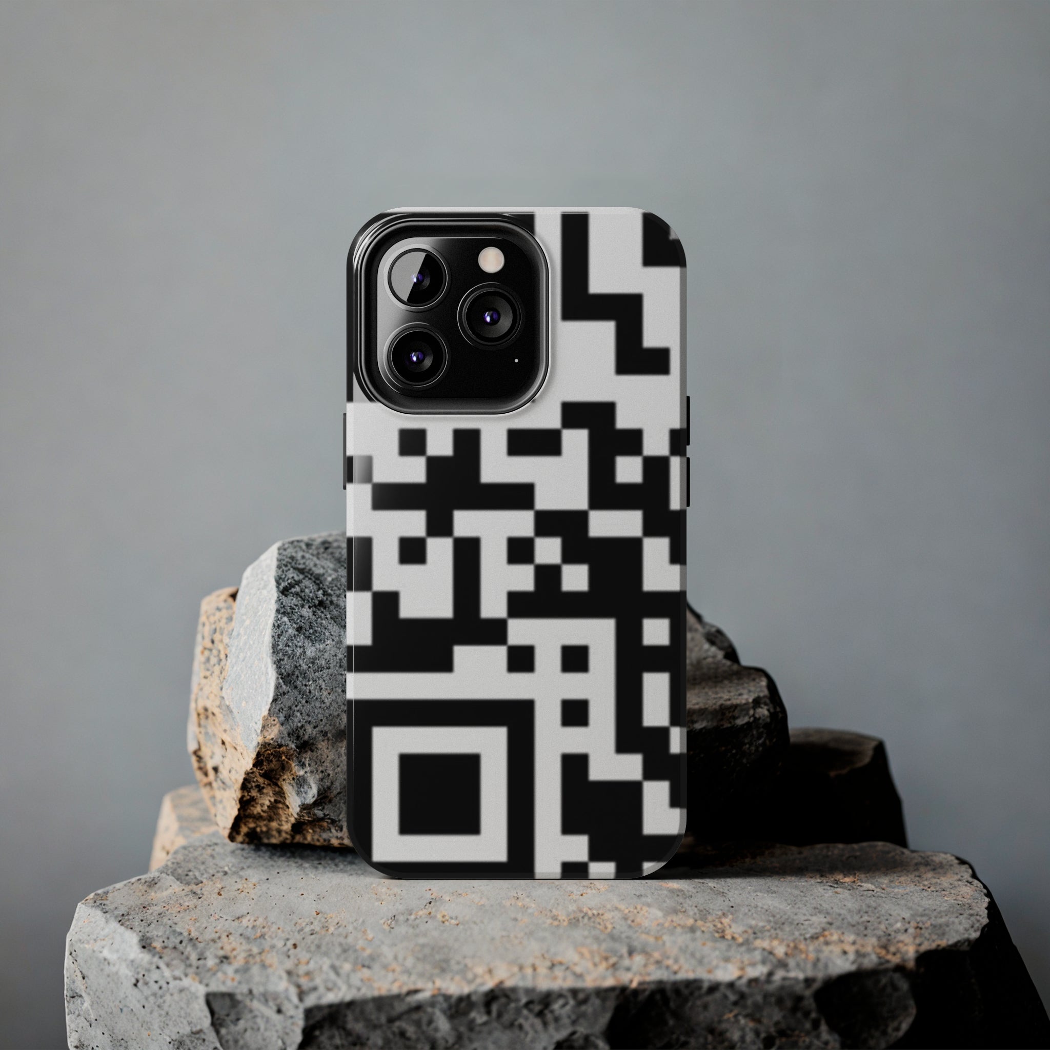 QR Print Tough Phone Case