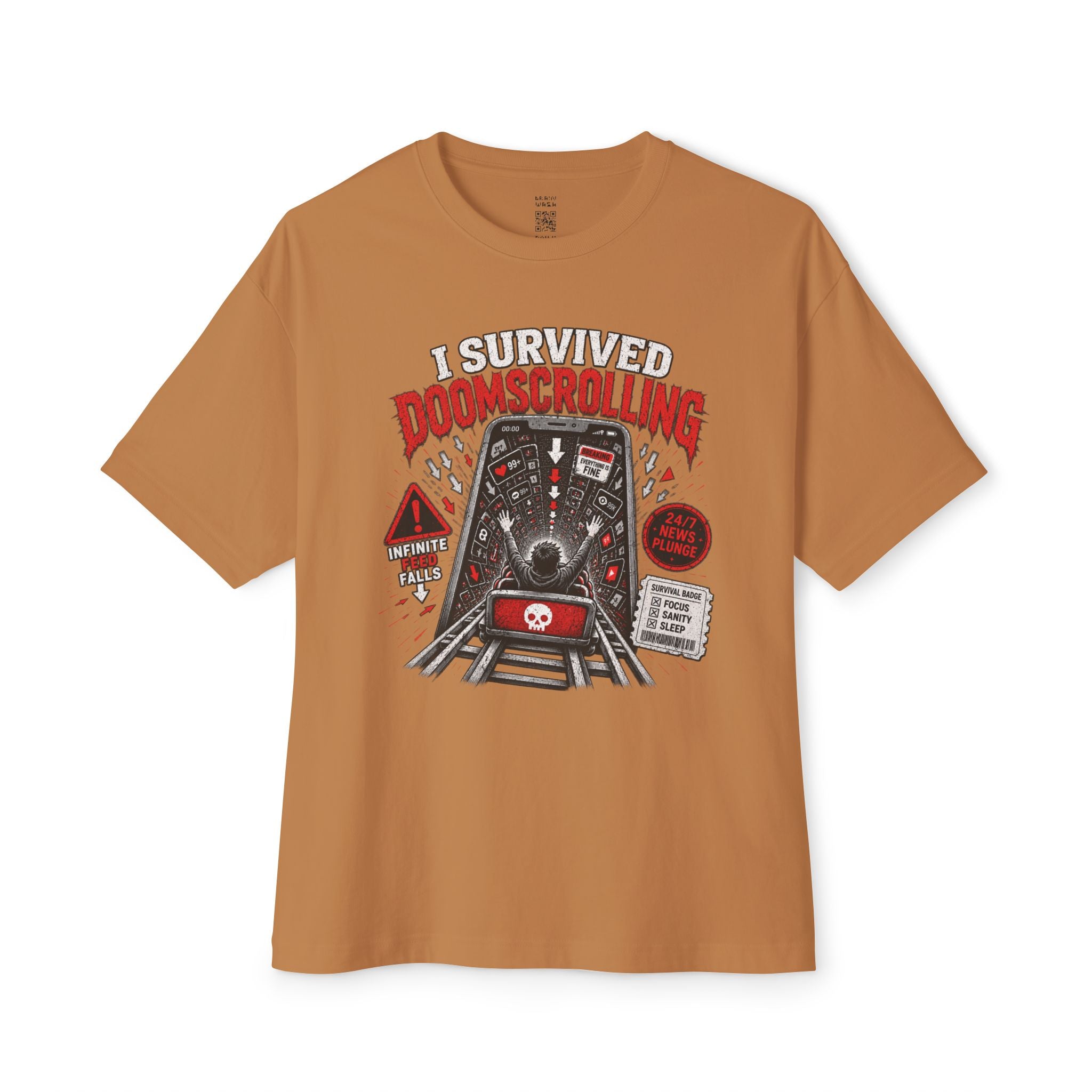 I Survived Doomscrolling Oversized Tee