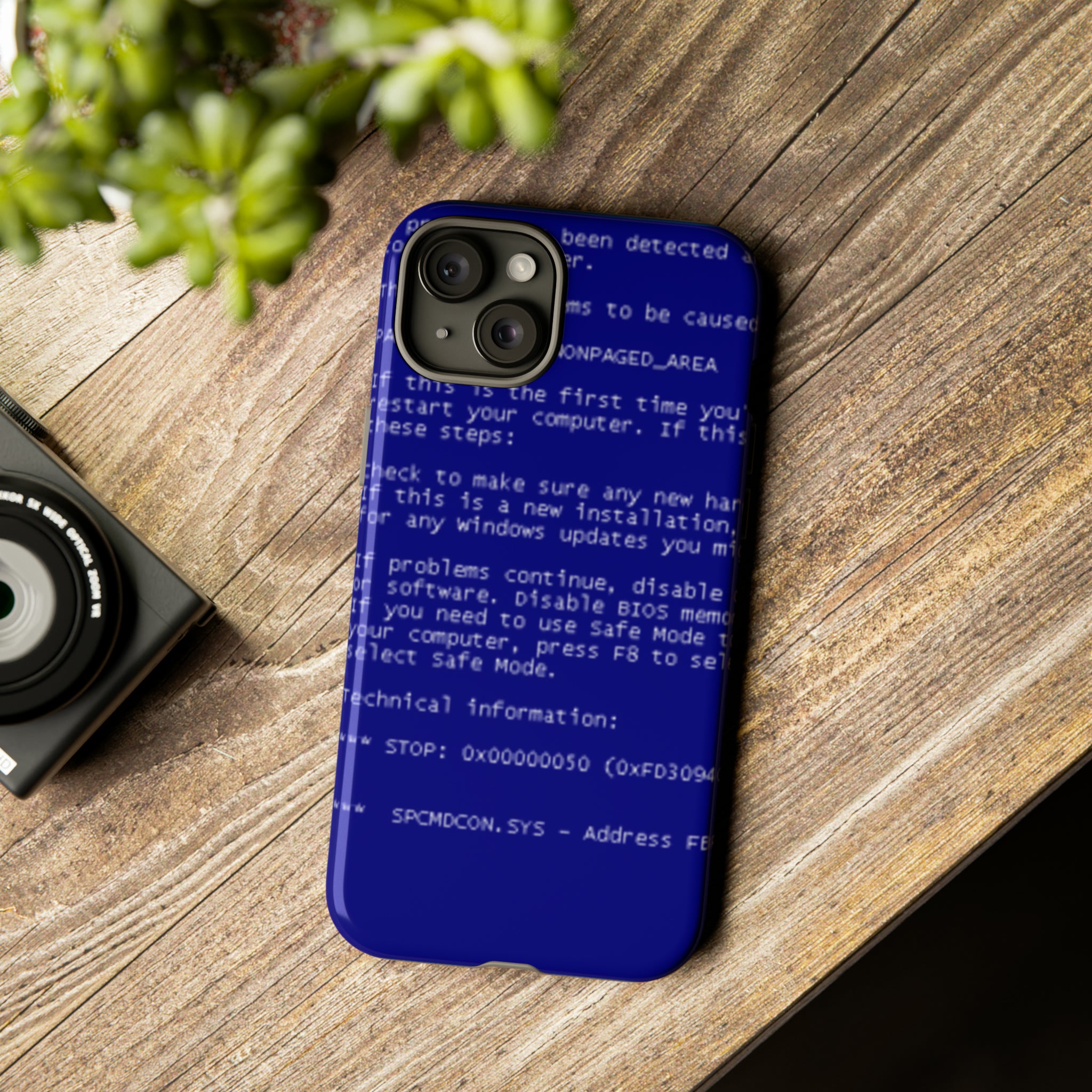 BSoD (Blue Screen of Death) Phone Case