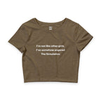 I’m Not Like Other Girls Crop Top Baby Tee