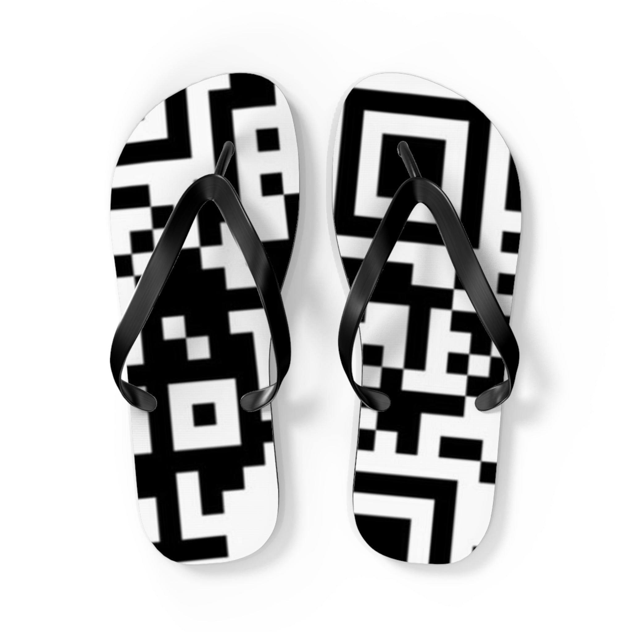 QR Print Flip Flops