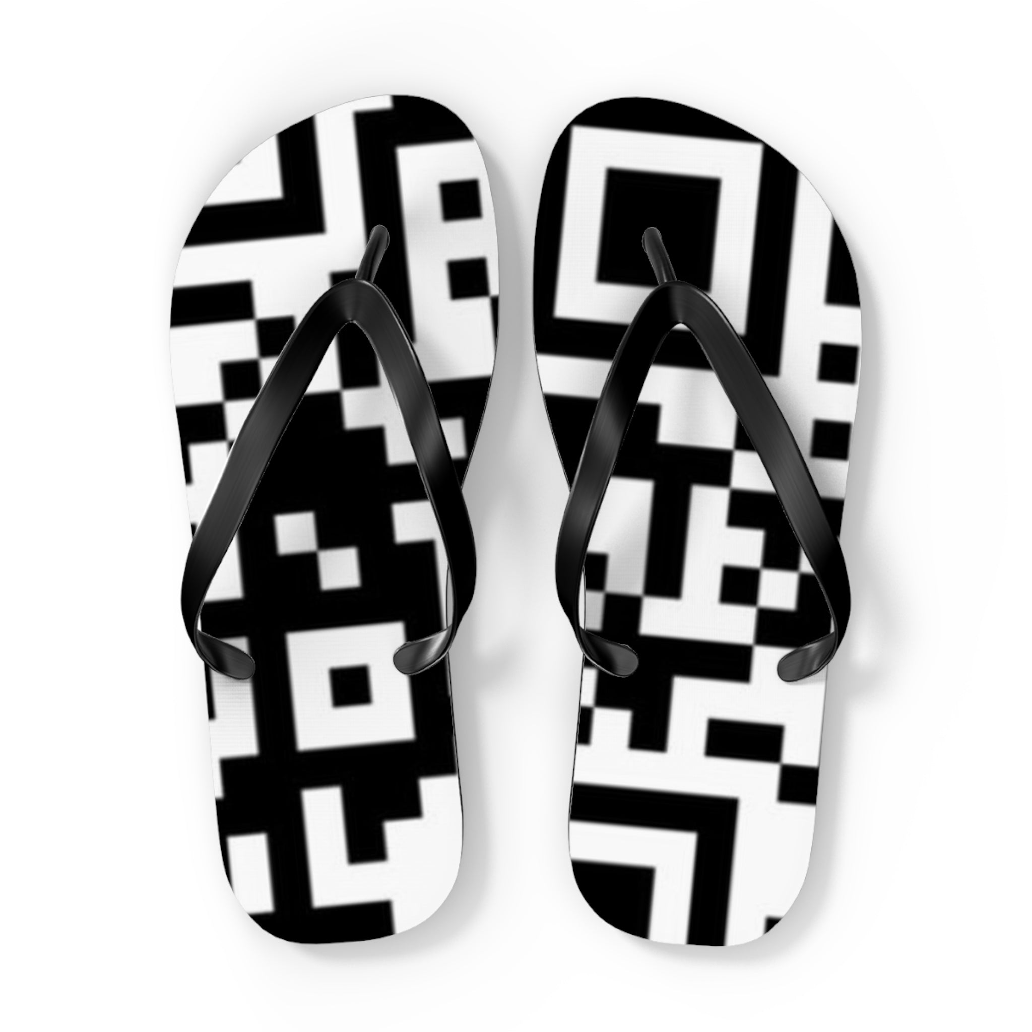 QR Print Flip Flops