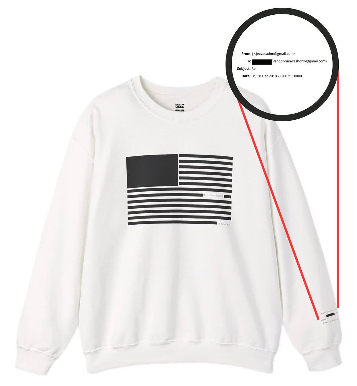 JE USA Flag Sweatshirt