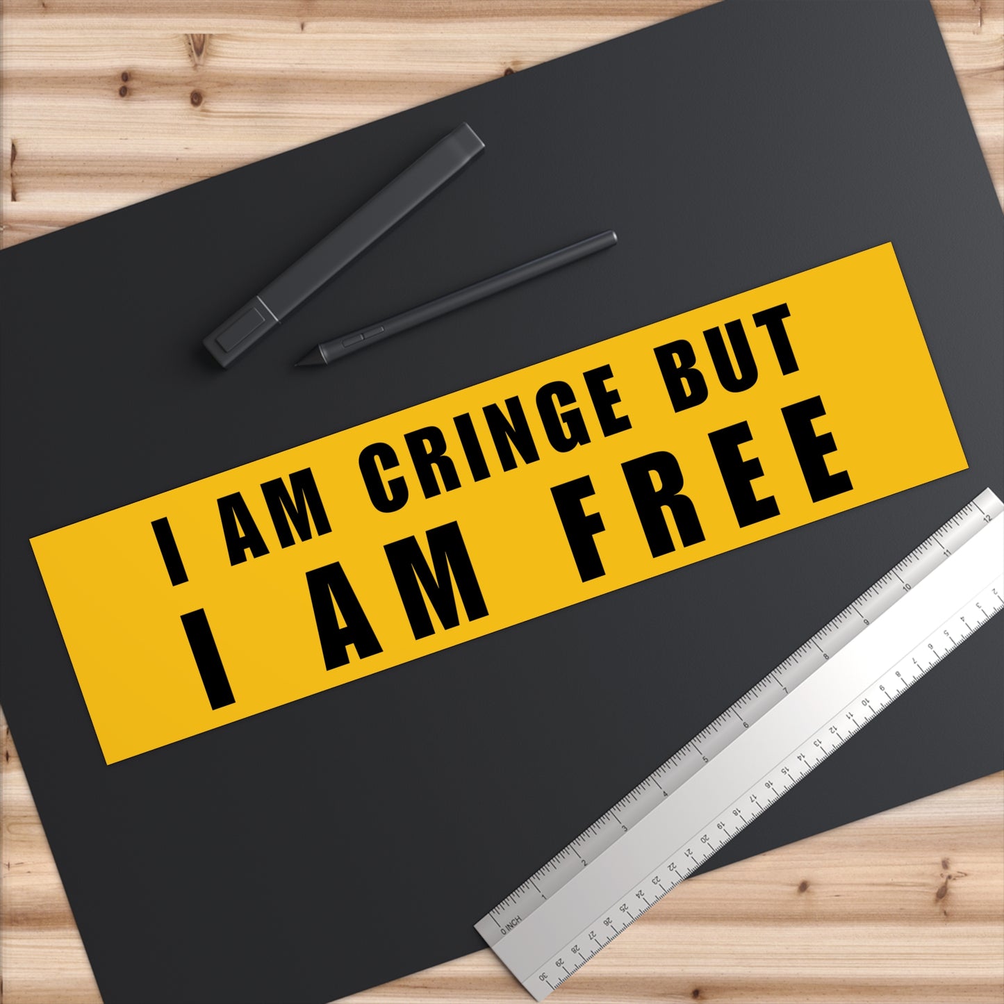 I Am Cringe But I Am Free Bumper Sticker