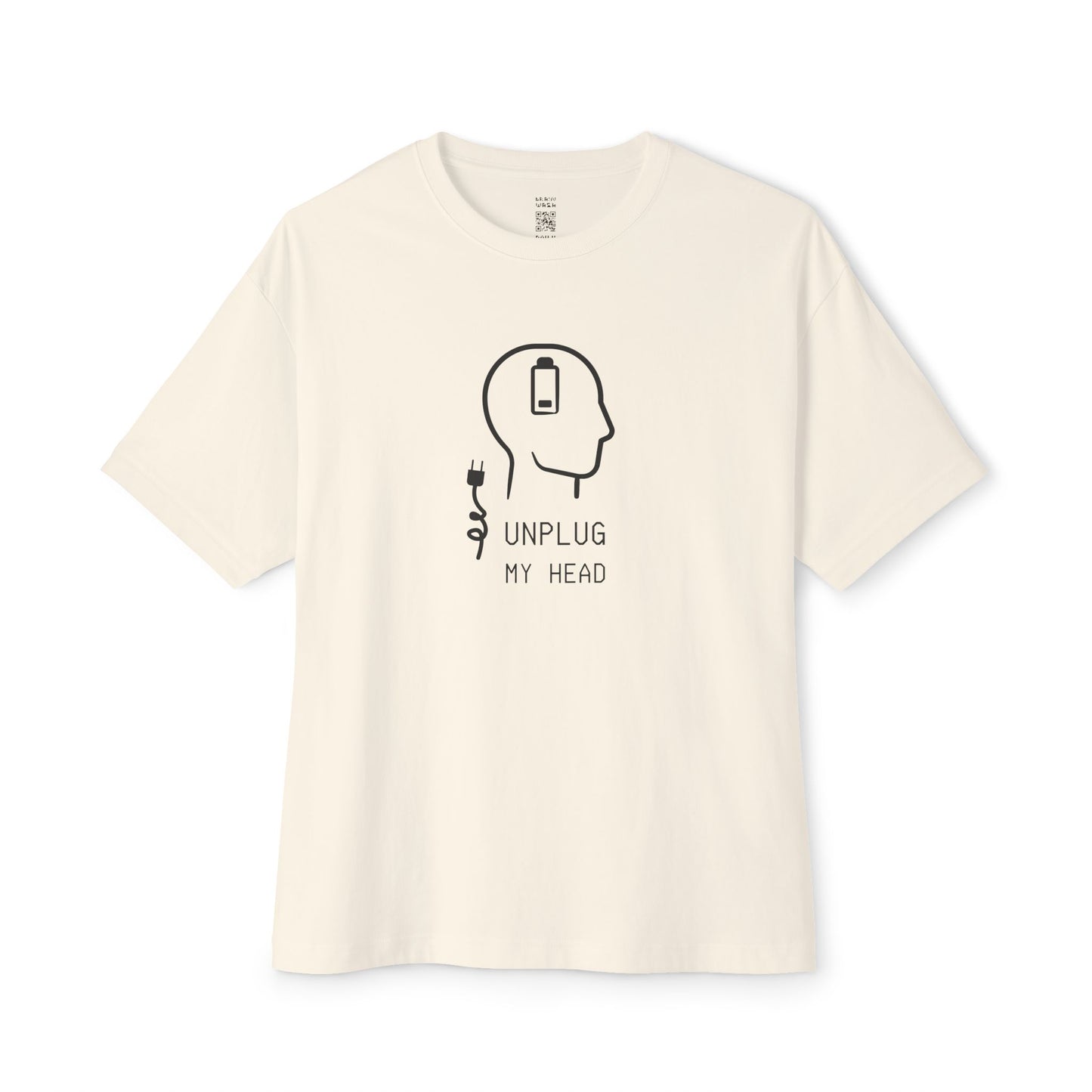Unplug My Head Oversized Tee