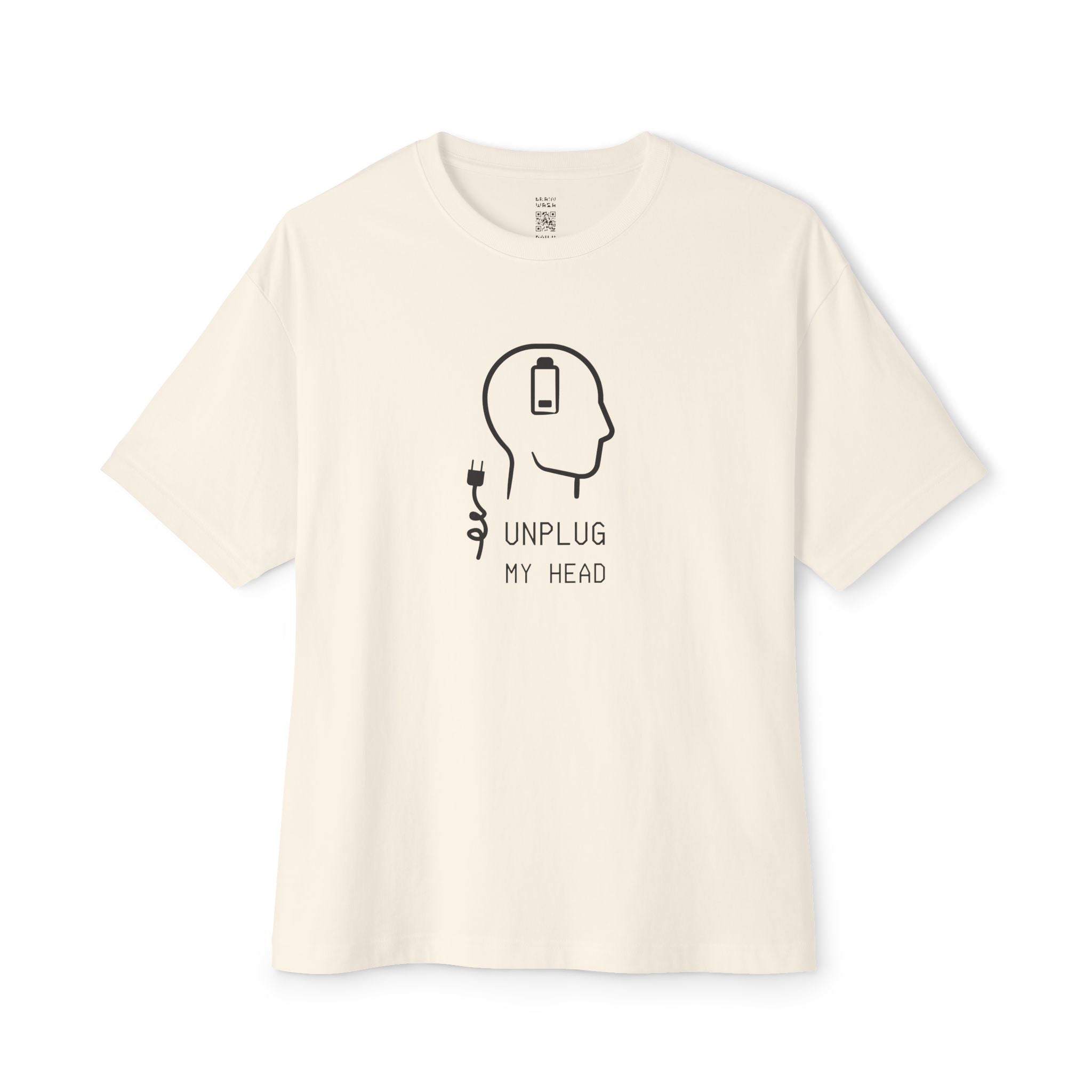 Unplug My Head Oversized Tee