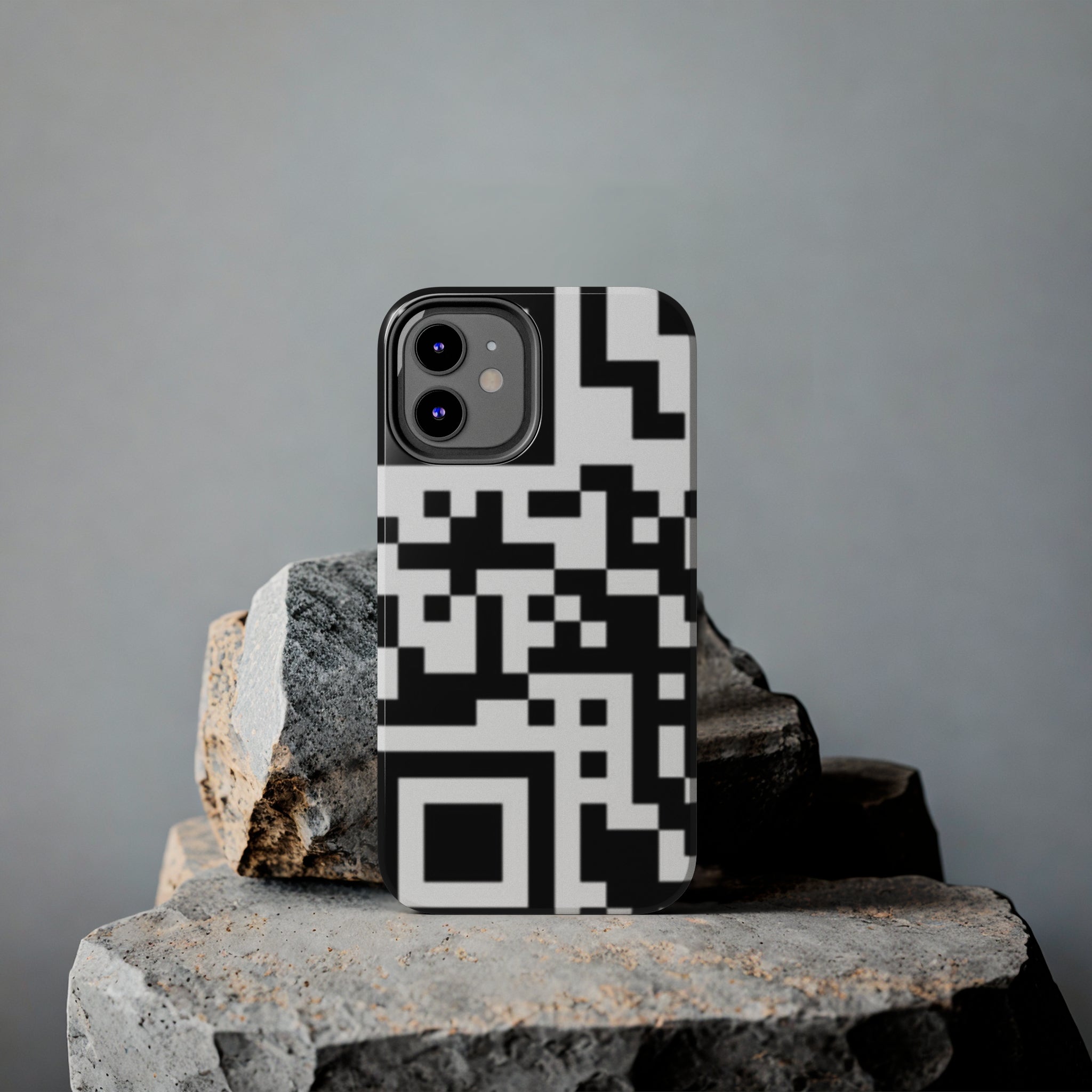 QR Print Tough Phone Case