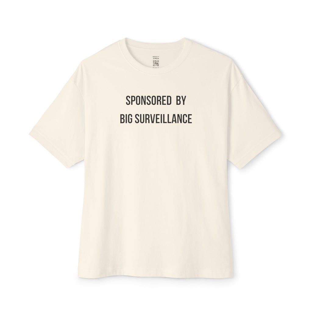 Sponsored By Big Surveillance Oversized Tee