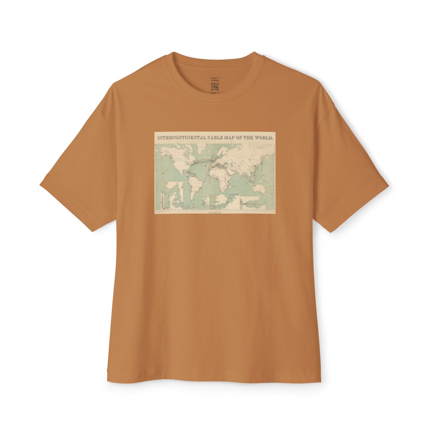 Intercontinental Cable Map Of The World Oversized Tee