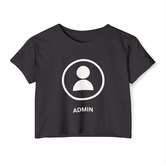 Admin Baby Tee Crop Top