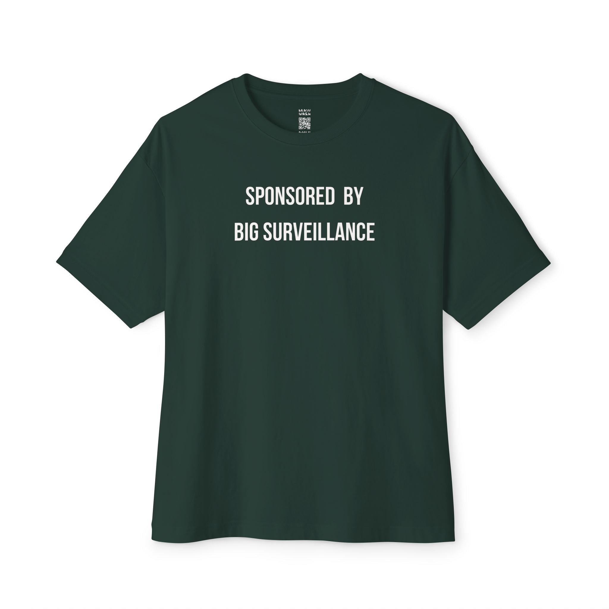 Sponsored By Big Surveillance Oversized Tee