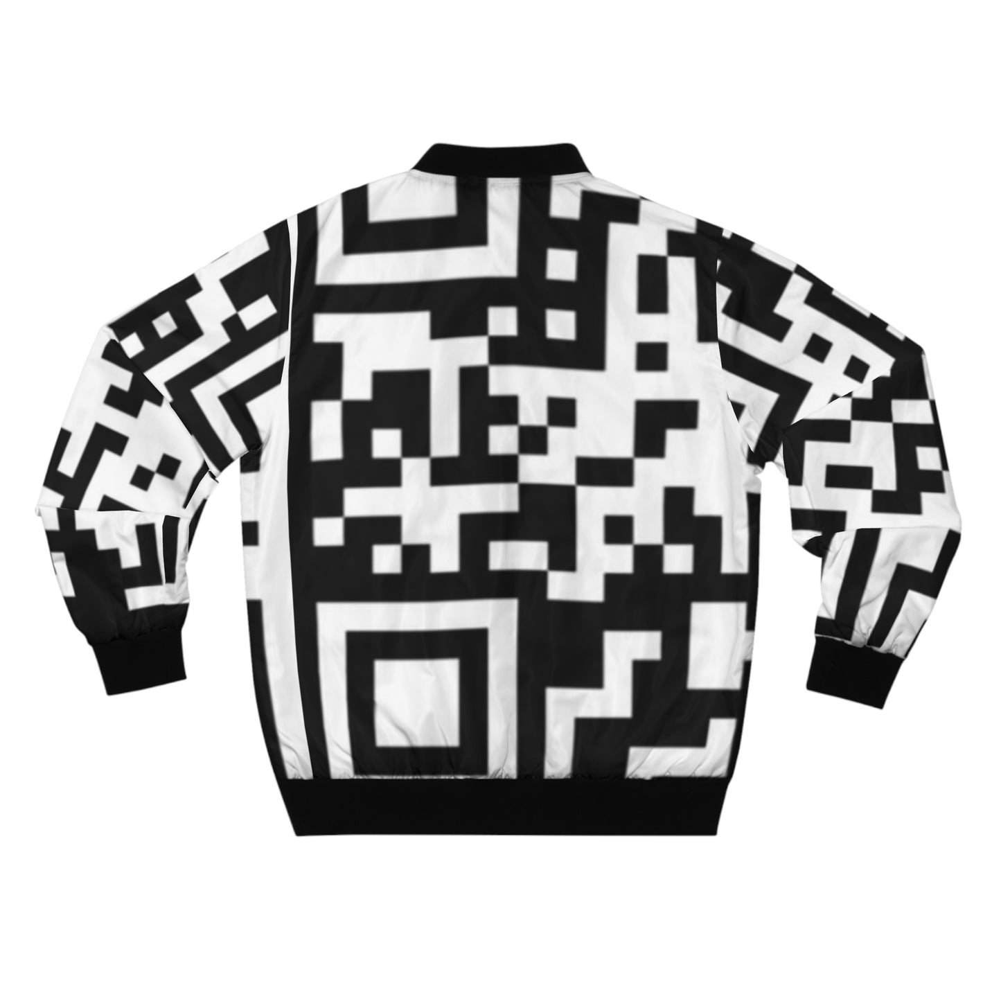 Men’s QR Print Bomber Jacket