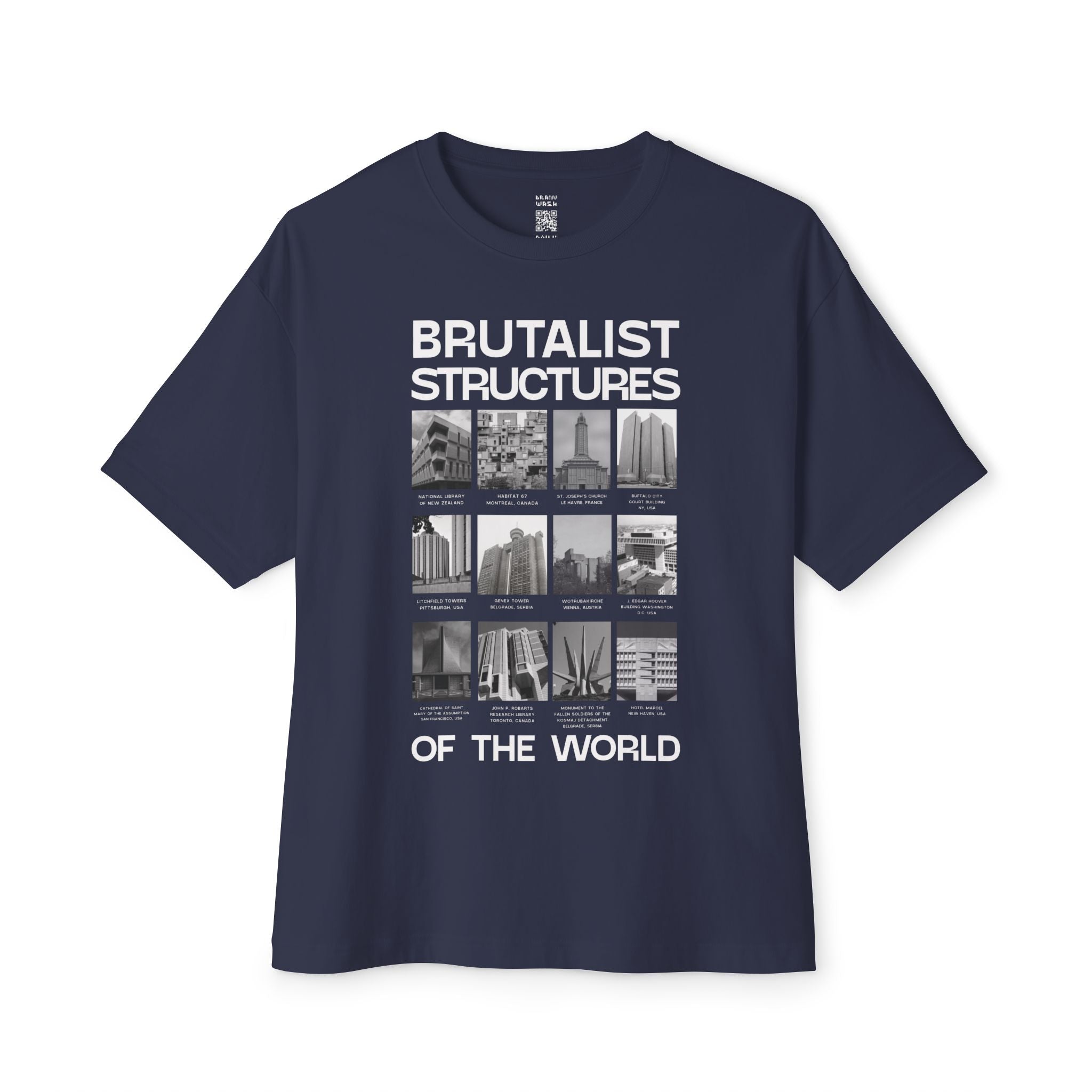Brutalist Structures of the World Oversized Tee