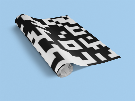 QR Print Wrapping Paper