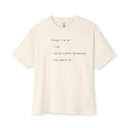 Things I’m On List Oversized Tee