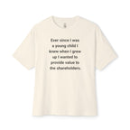 Provide Value To The Shareholders Oversized Tee