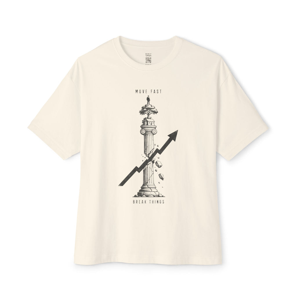 Move Fast Break Things Civilization Pillar Oversized Tee