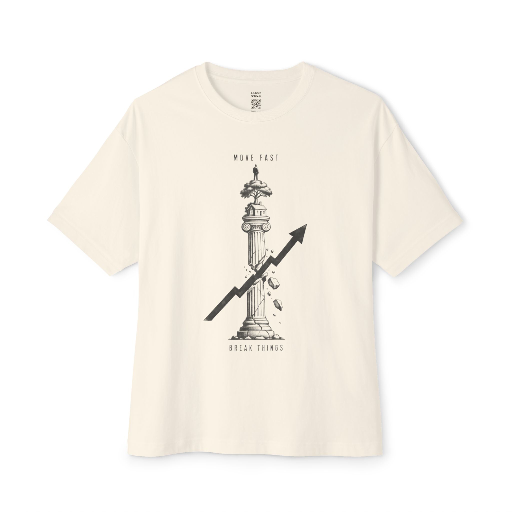 Move Fast Break Things Civilization Pillar Oversized Tee