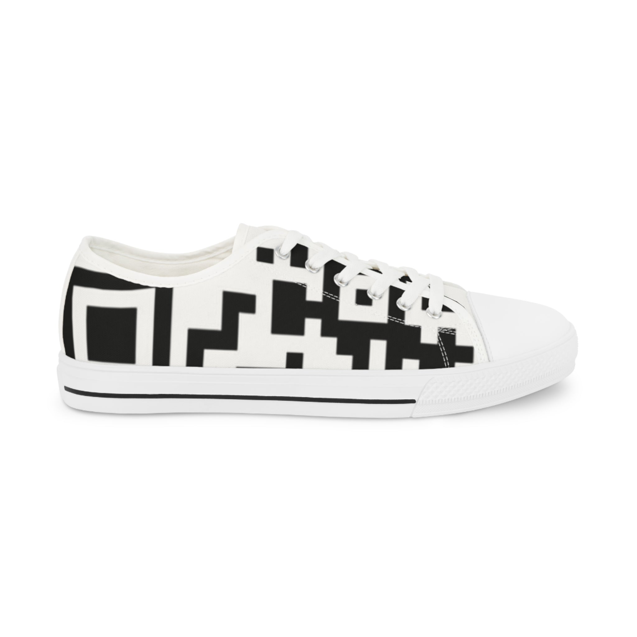 Men’s QR Print Low Top Sneakers