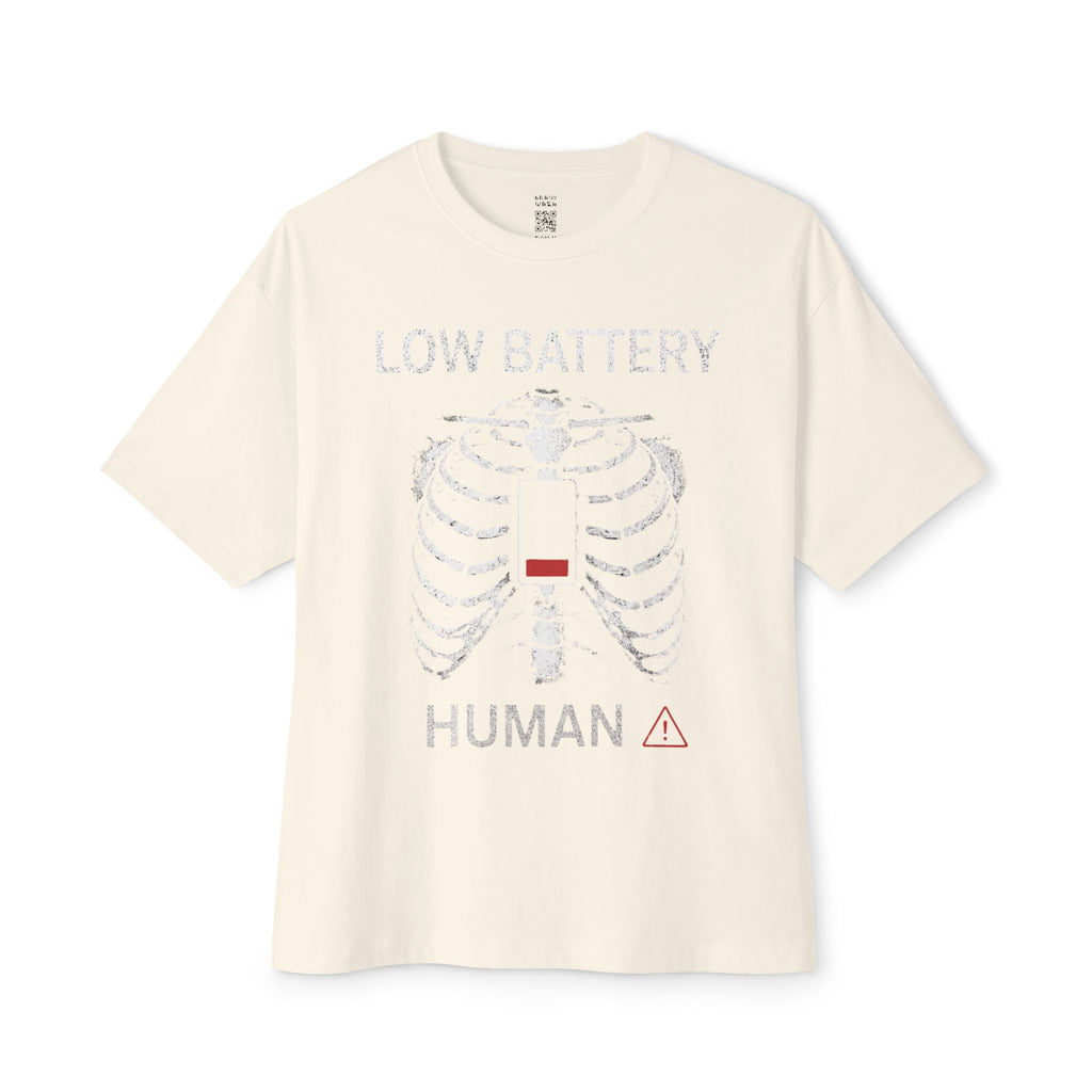 Low Battery Human Oversized Tee