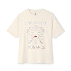 Low Battery Human Oversized Tee