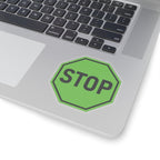 Green Stop Sign Sticker