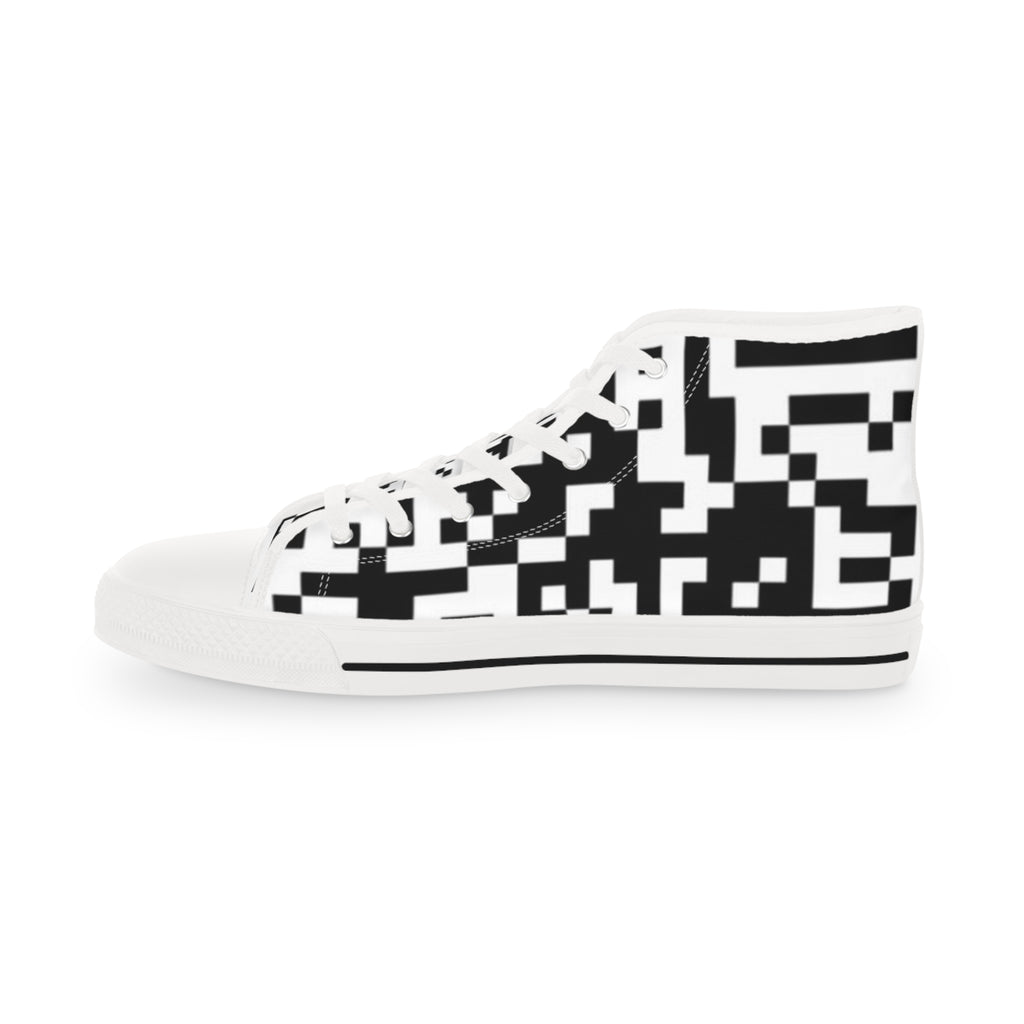 Men’s QR Print High Top Sneakers