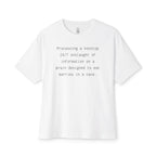 Processing A Nonstop 24/7 Onslaught Of Information Oversized Tee