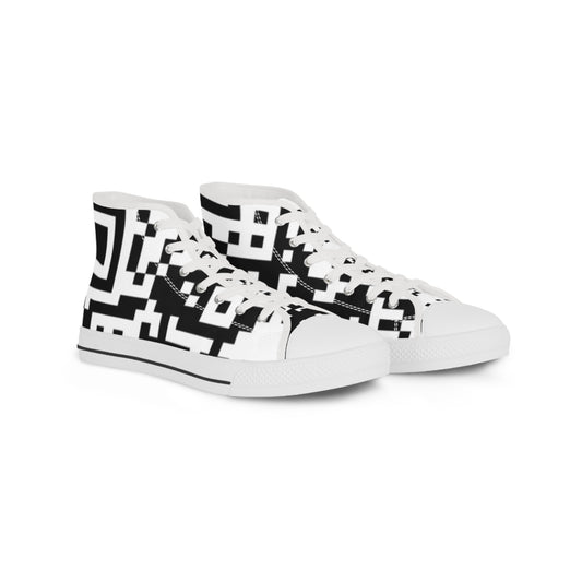 Men’s QR Print High Top Sneakers