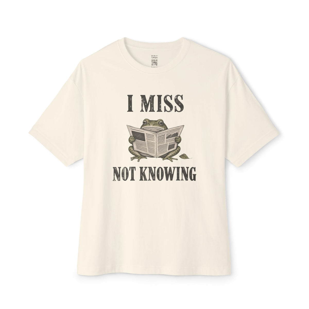 Not Knowing Oversized Tee