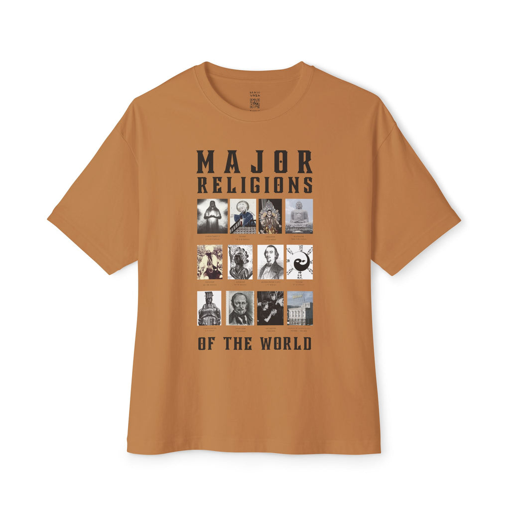 Major Religions Of The World Oversized Tee