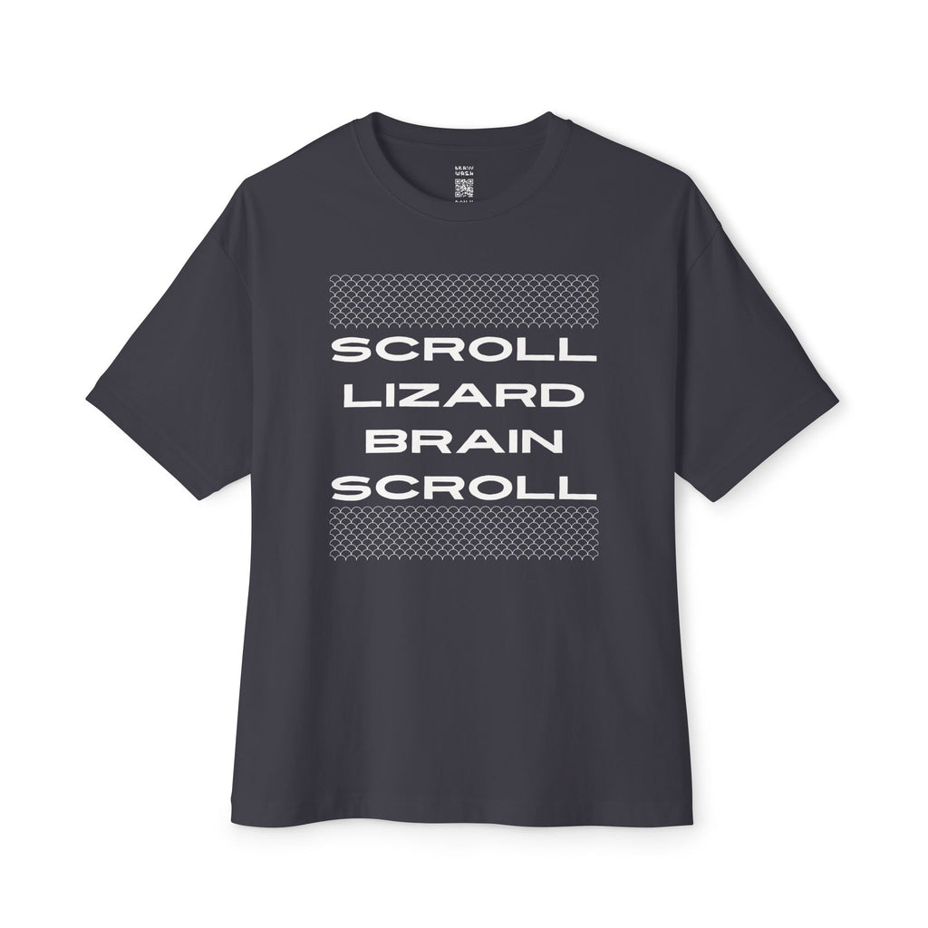Scroll Lizard Brain Scroll Oversized Tee