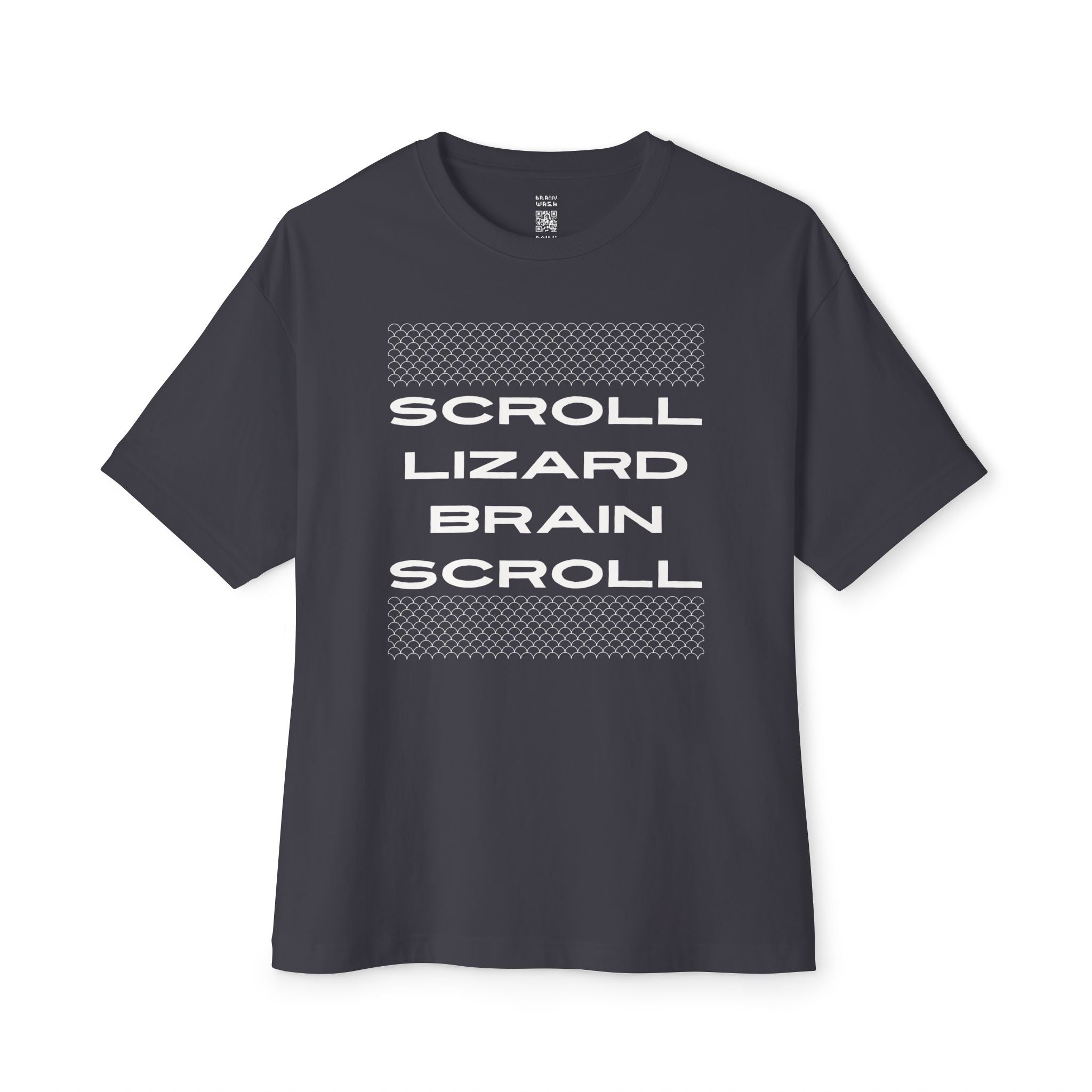 Scroll Lizard Brain Scroll Oversized Tee