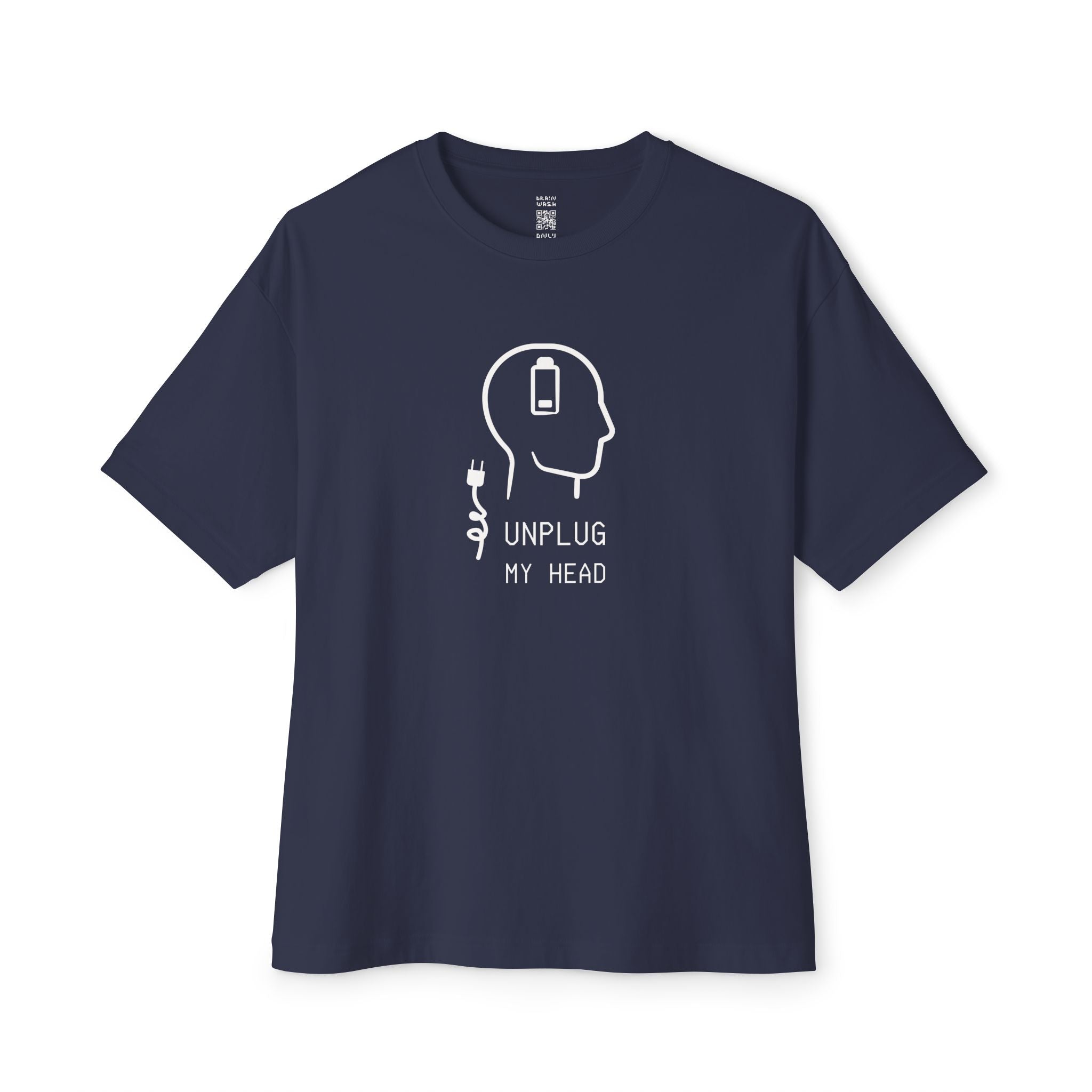 Unplug My Head Oversized Tee