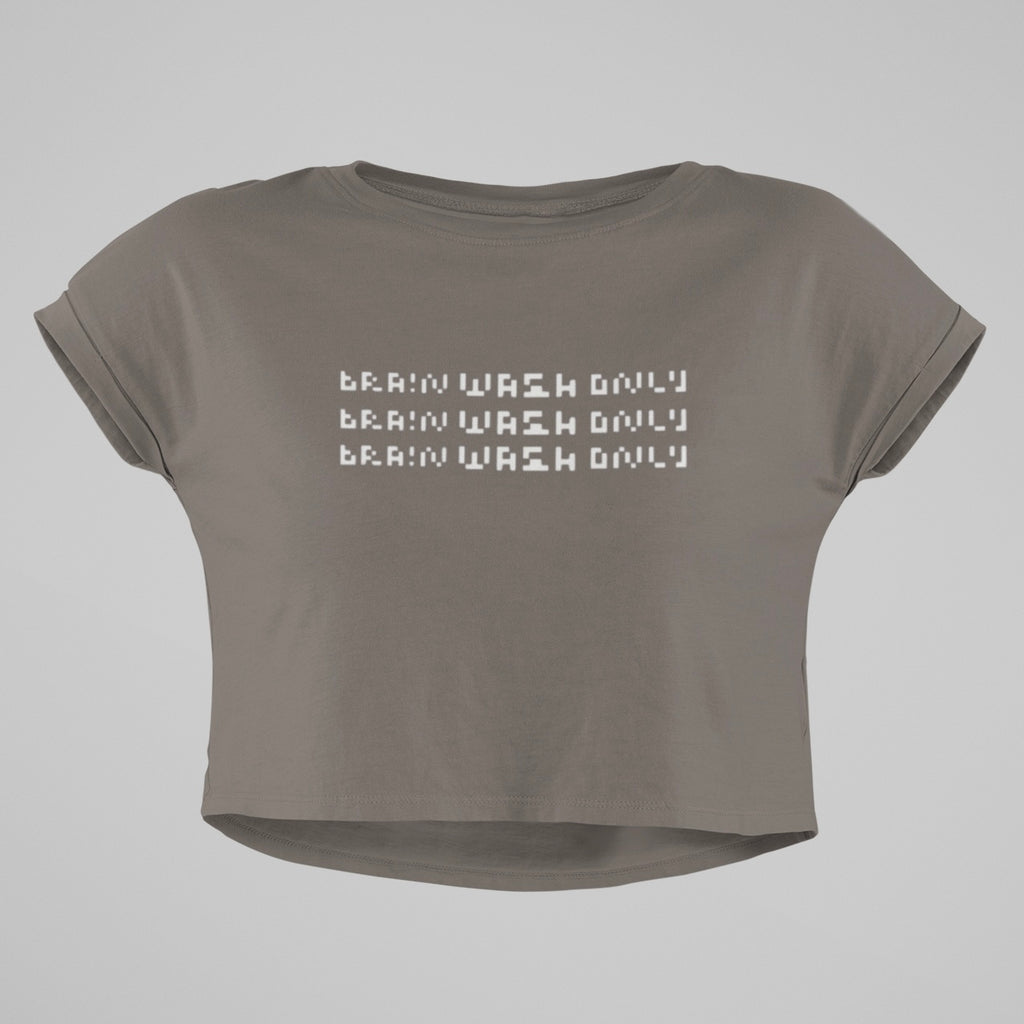 Heavy Faded Oversized Crop Top