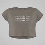 Heavy Faded Oversized Crop Top